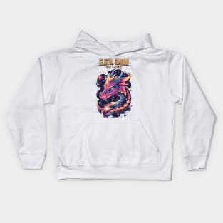 Cosmic Luck Guardian: Celestial Dragon of Galaxies Kids Hoodie